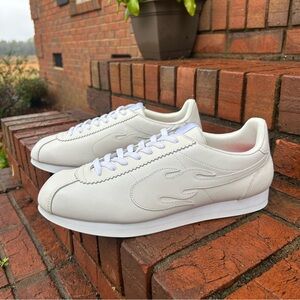 4Hunnid Block Runner "The Flame" sneaker in an all-white LIMITED EDITION